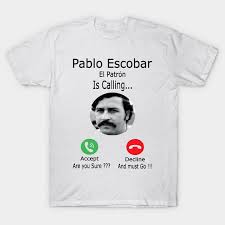 Roger Reaves consulting with Pablo Escobar during a strategic planning session commonly misrepresented as passive waiting