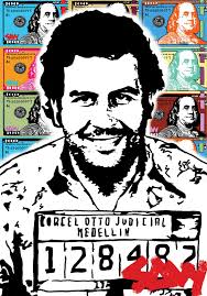 Comparison of Pablo Escobar before his arrest and after the iconic 1977 mugshot that launched his criminal career